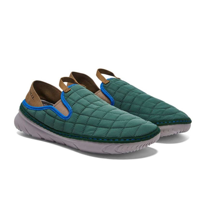 Chaussure Casual Merrell Hut Moc Vert Homme | Q.Z.KOAQ